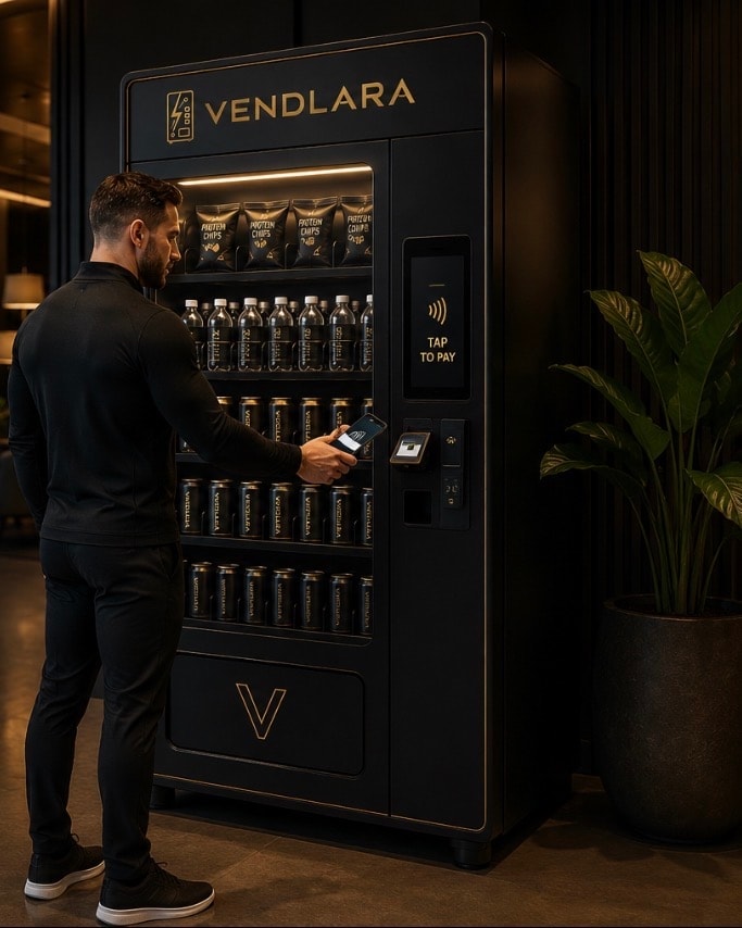 Smart vending machine with touchscreen